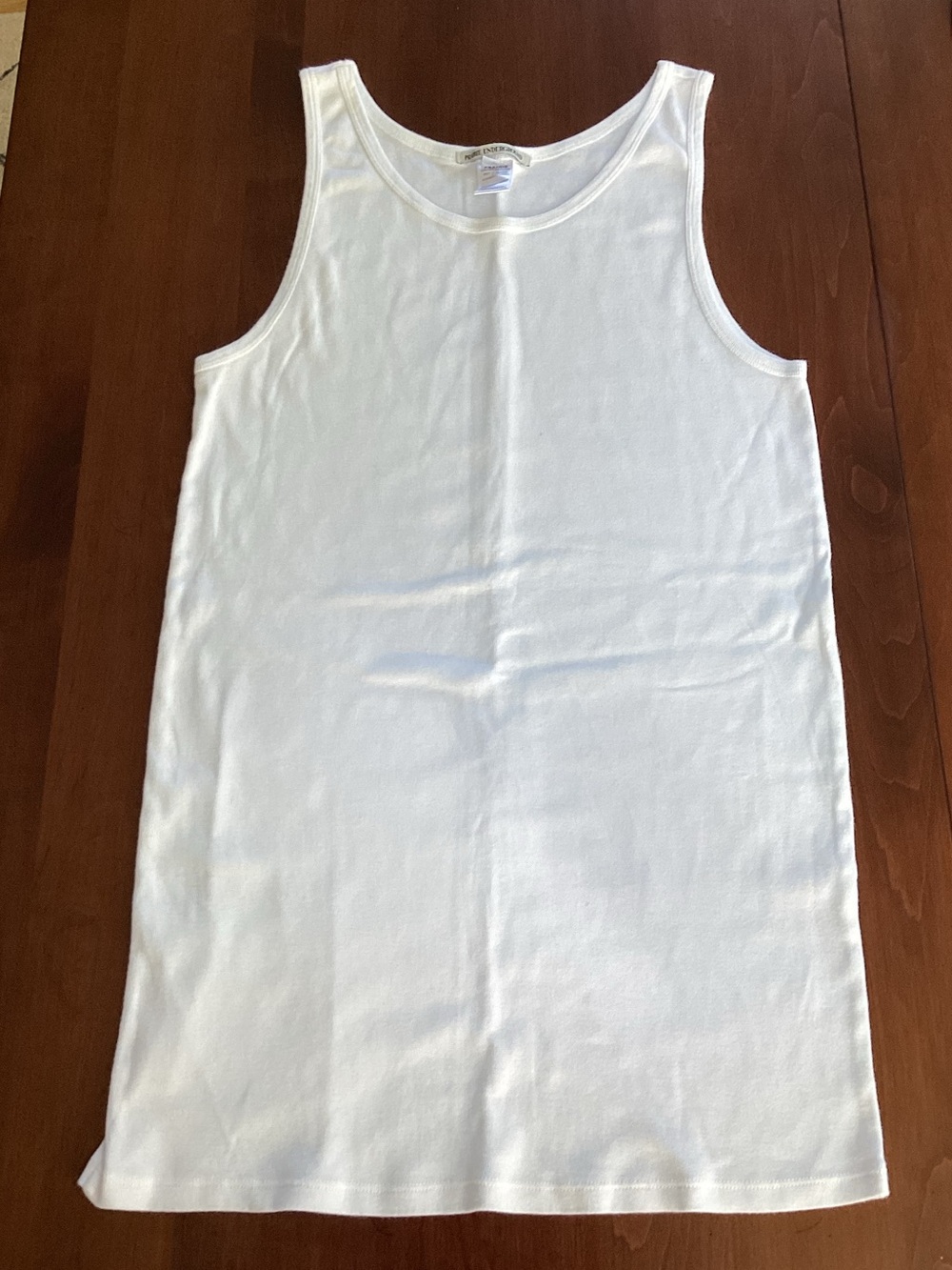 Prairie Underground white long tank top, Size XL